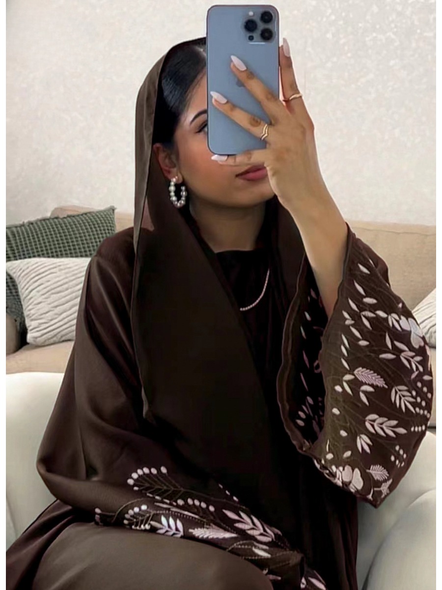 Jalabiya Women Arabic - Türkiye Emboridery Abaya Kadın Elbise Fas