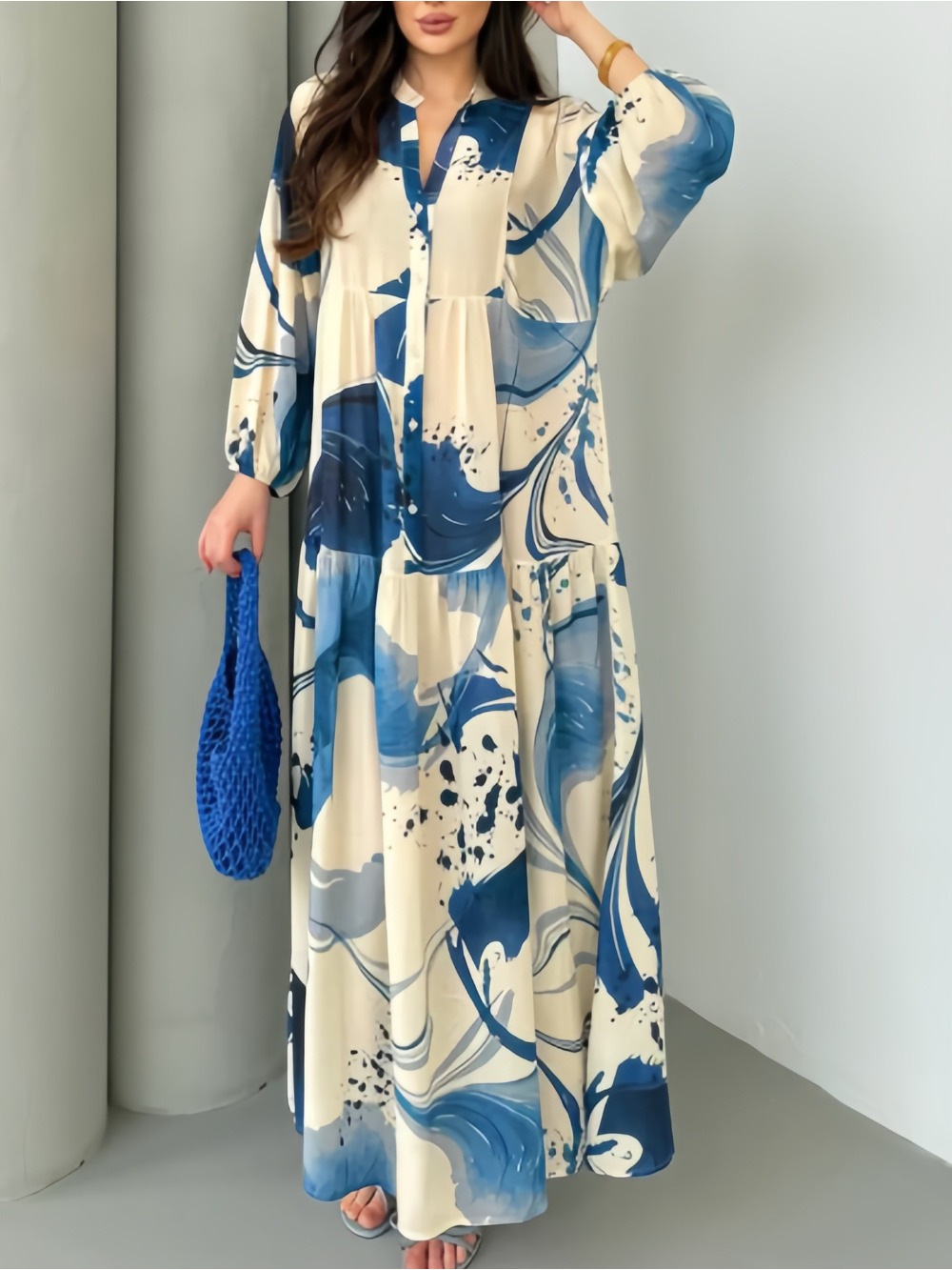 Jalabiya Women Arabic - Bayram Kadın Elbisesi Abaya Müslüman Bol