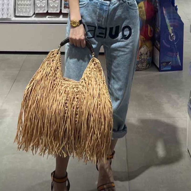 Bohemian Saçaklı Hasır Çanta,  - Ethnic Fashion Design incelemesi ve fiyatı