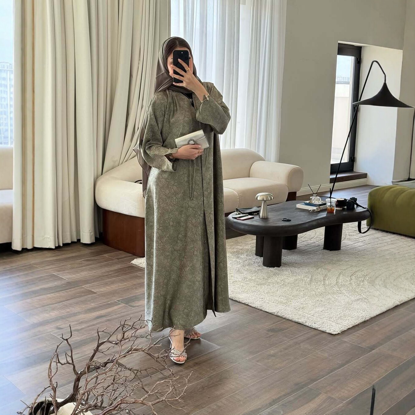 Bayram Elbisesi Baskılı Abaya  - Jalabiya Women Arabic incelemesi ve fiyatı