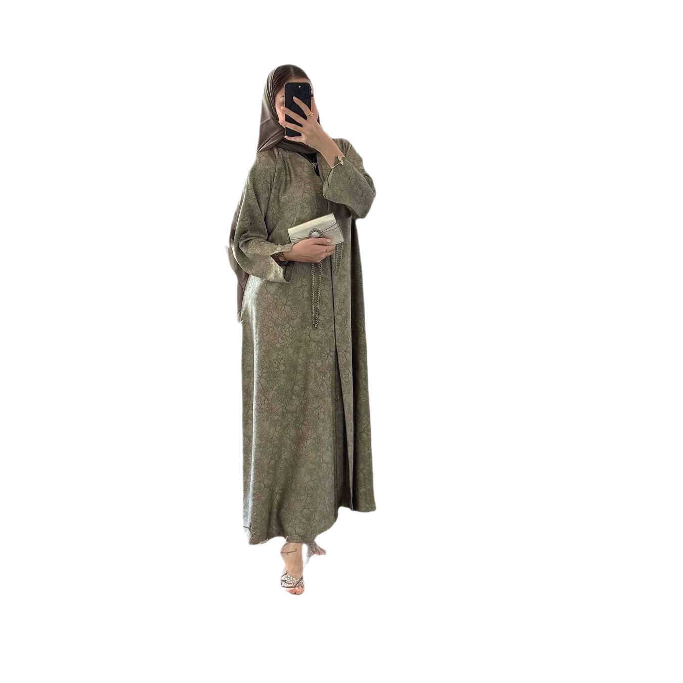 Bayram Elbisesi Baskılı Abaya  - Jalabiya Women Arabic incelemesi ve fiyatı