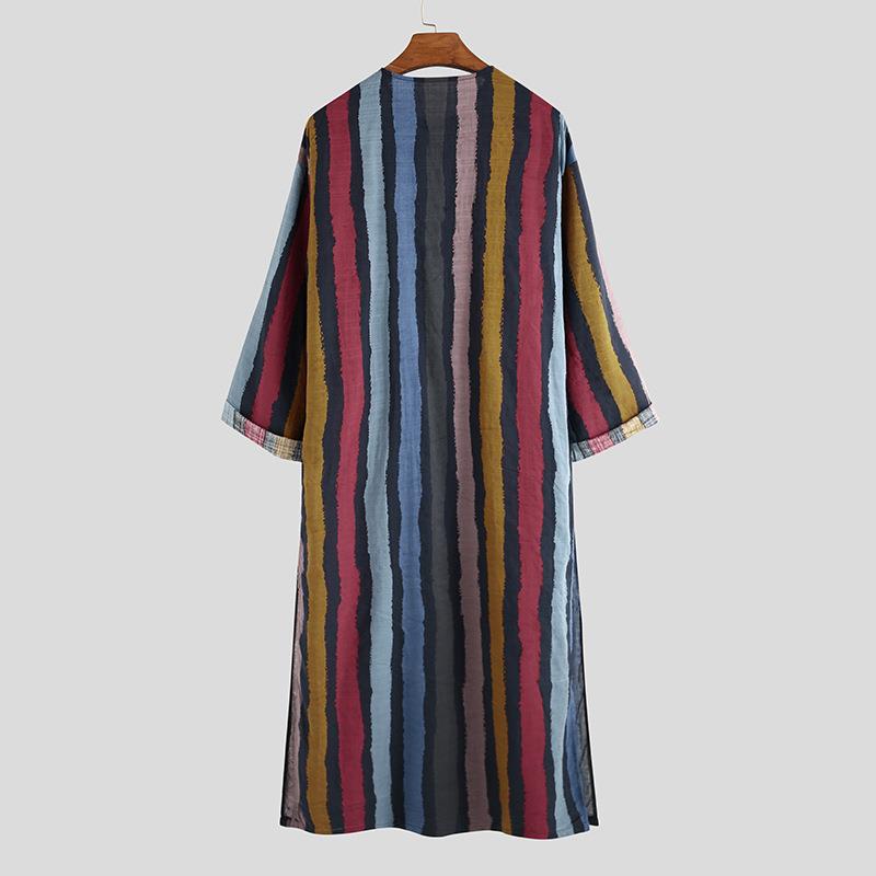 Erkek Uzun Çizgili Baskılı Göm - Ethnic Fashion Design incelemesi ve fiyatı