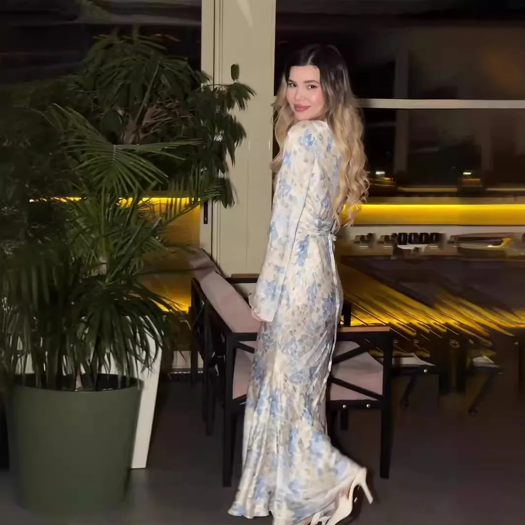 Eid Müslüman Abaya Kadınlar iç - Jalabiya Women Arabic incelemesi ve fiyatı