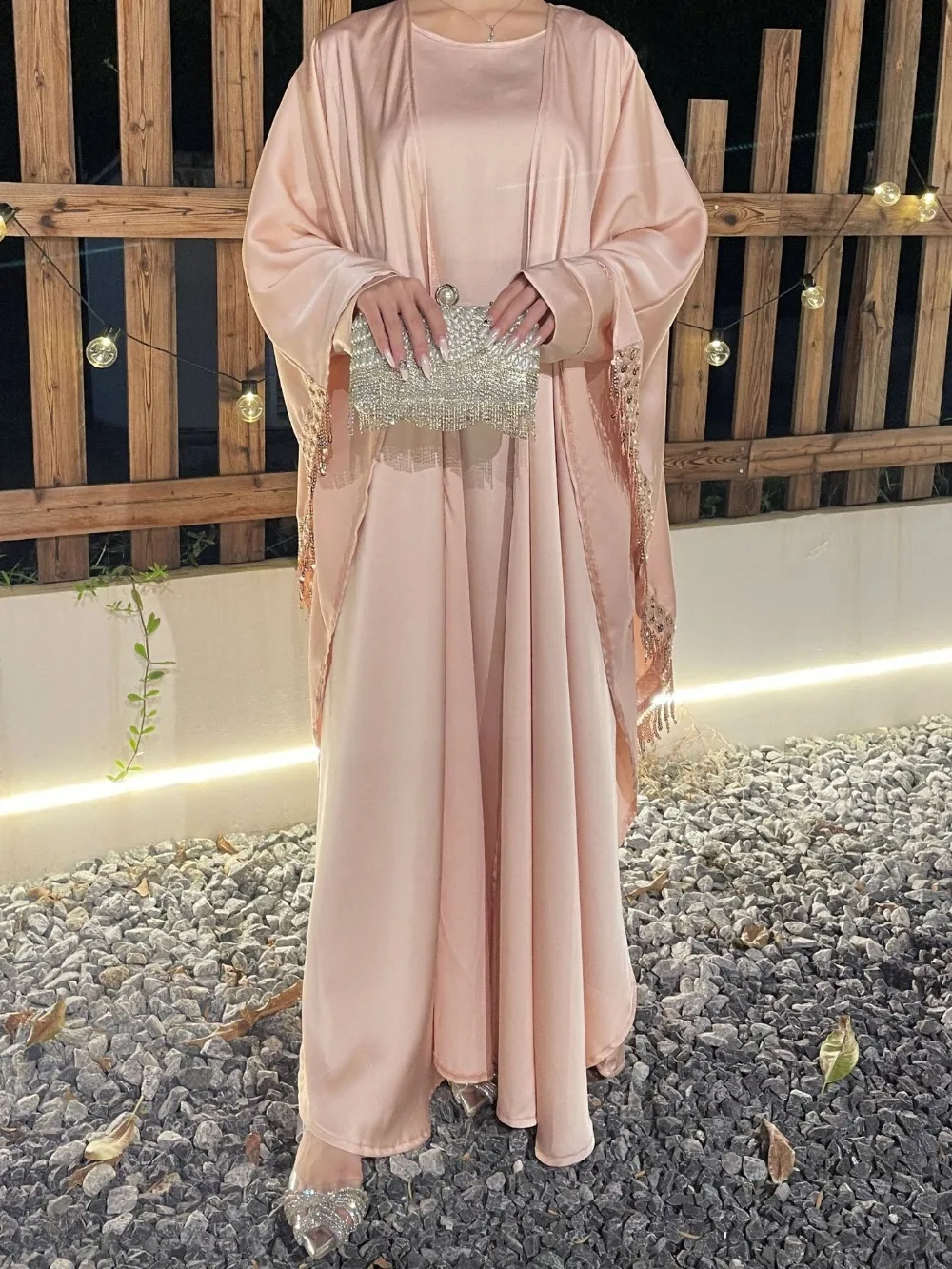 Müslüman Kadın Abaya Elbise 2  - Jalabiya Women Arabic incelemesi ve fiyatı