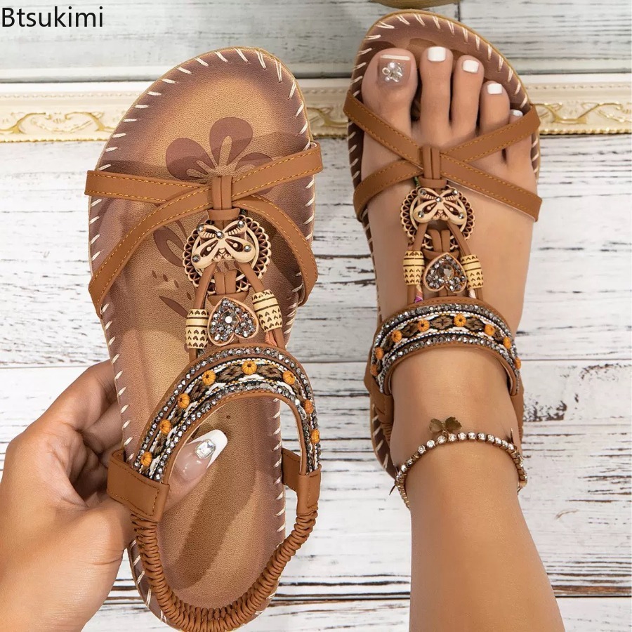Kadın Bohemian Sandalet Açık P - Ethnic Fashion For Women incelemesi ve fiyatı
