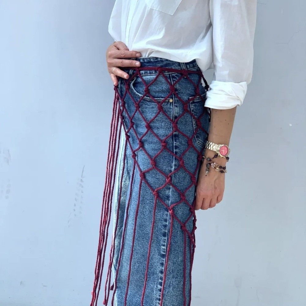 Bohem Tarzı Fileli Saçaklı Eşa - Ethnic Fashion Design incelemesi ve fiyatı
